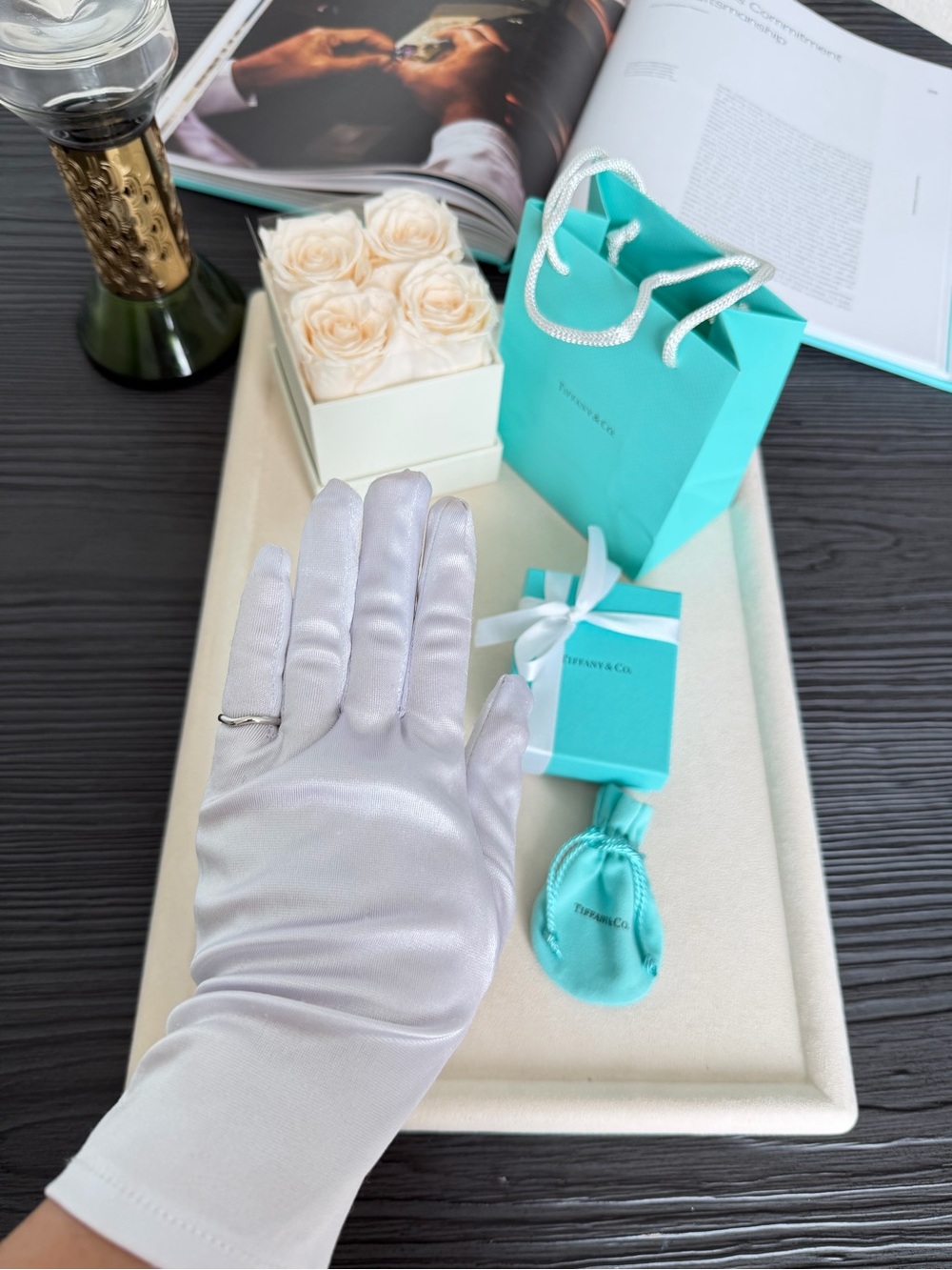 Tiffany & Co. Elsa Peretti Curved Wedding Band Ring Platinum Size 4.5 $1500